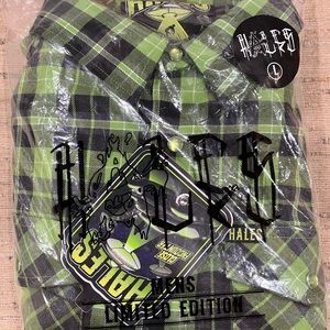 Hales Speed Shop Close Encounter Size Large Flannel L/S